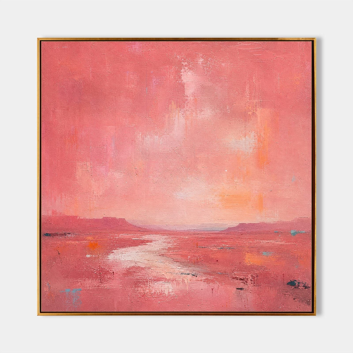 Coral Desert River at Dusk