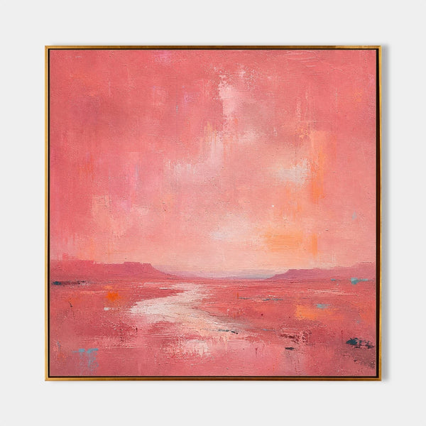 Coral Desert River at Dusk