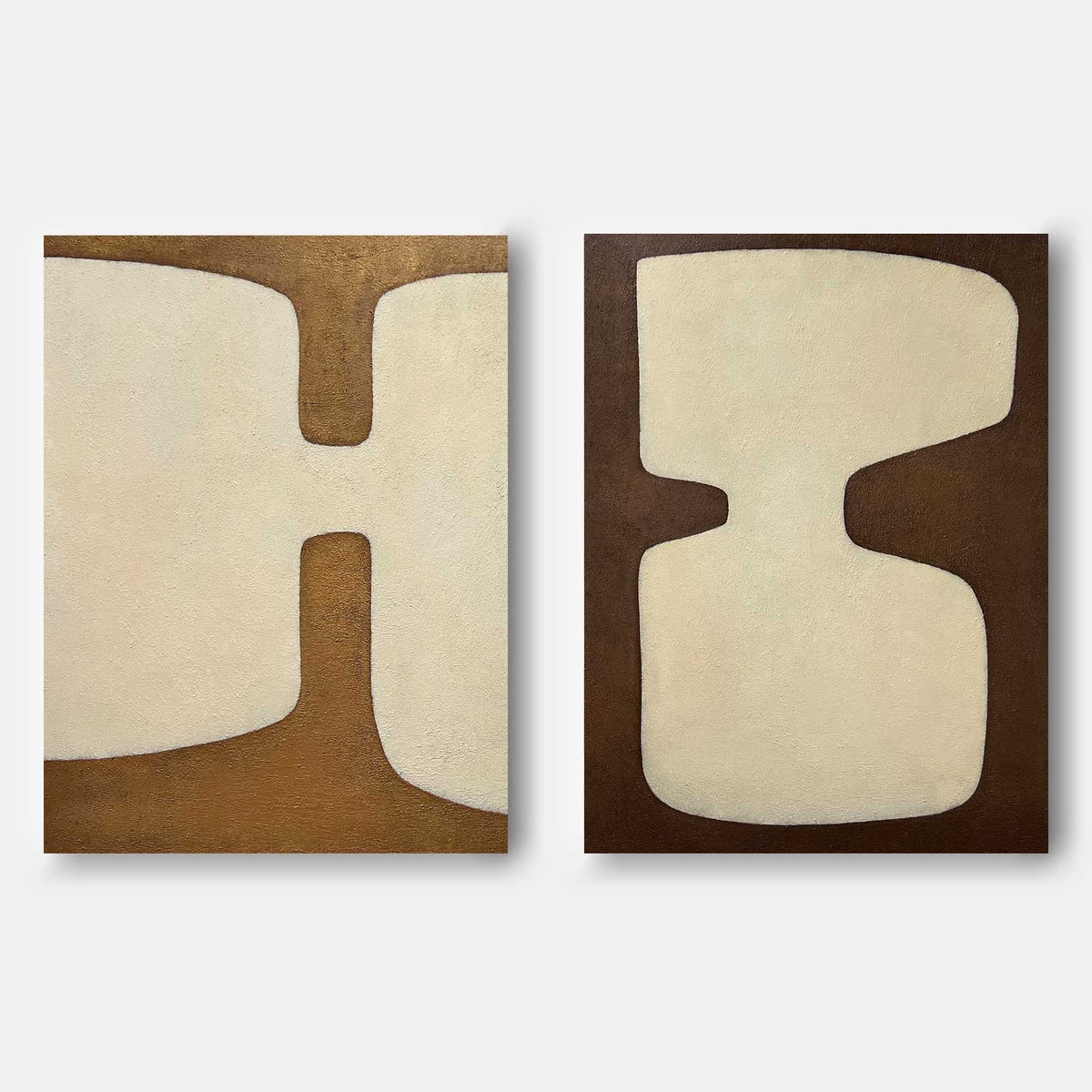 Cream Forms on Bronze and Umber