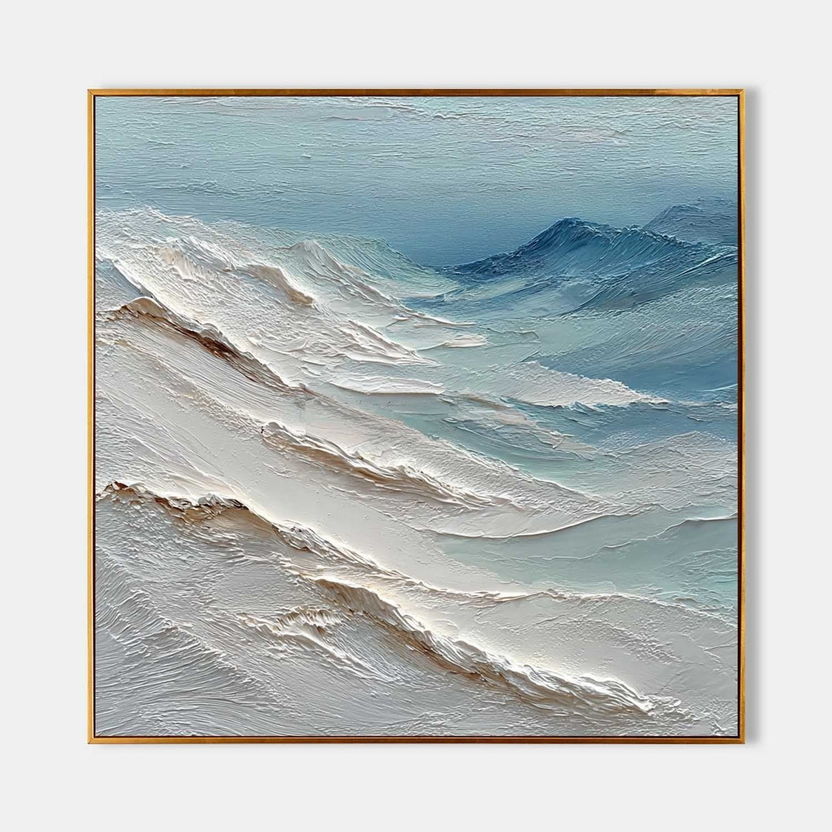 Cresting Waves in Sea Glass Blue