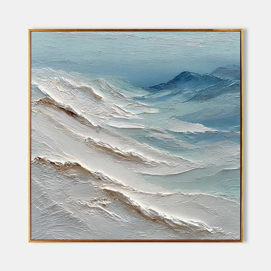 Cresting Waves in Sea Glass Blue