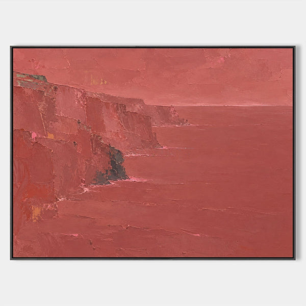Crimson Cliffs Above a Red Sea