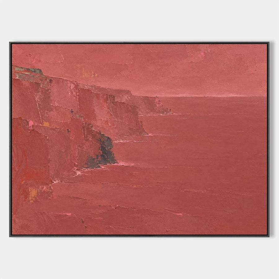 Crimson Cliffs Above a Red Sea