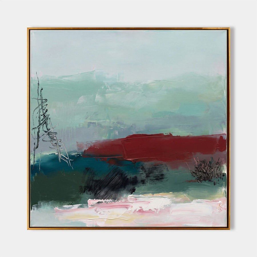 Crimson Ridge in Seafoam Mist