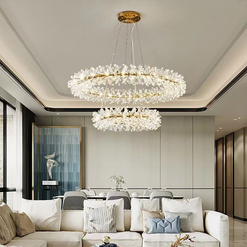 Crystal Shard Ring Chandelier