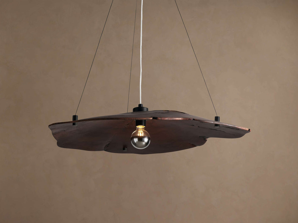 Curled Salvaged Wood Dome Cluster Chandelier