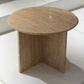 Cylindrical Stone Pedestal Table - View 2