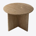 Cylindrical Stone Pedestal Table - View 1
