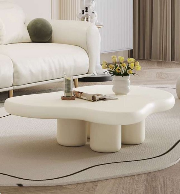 Mesa de centro orgánica moderna: minimalismo escultural