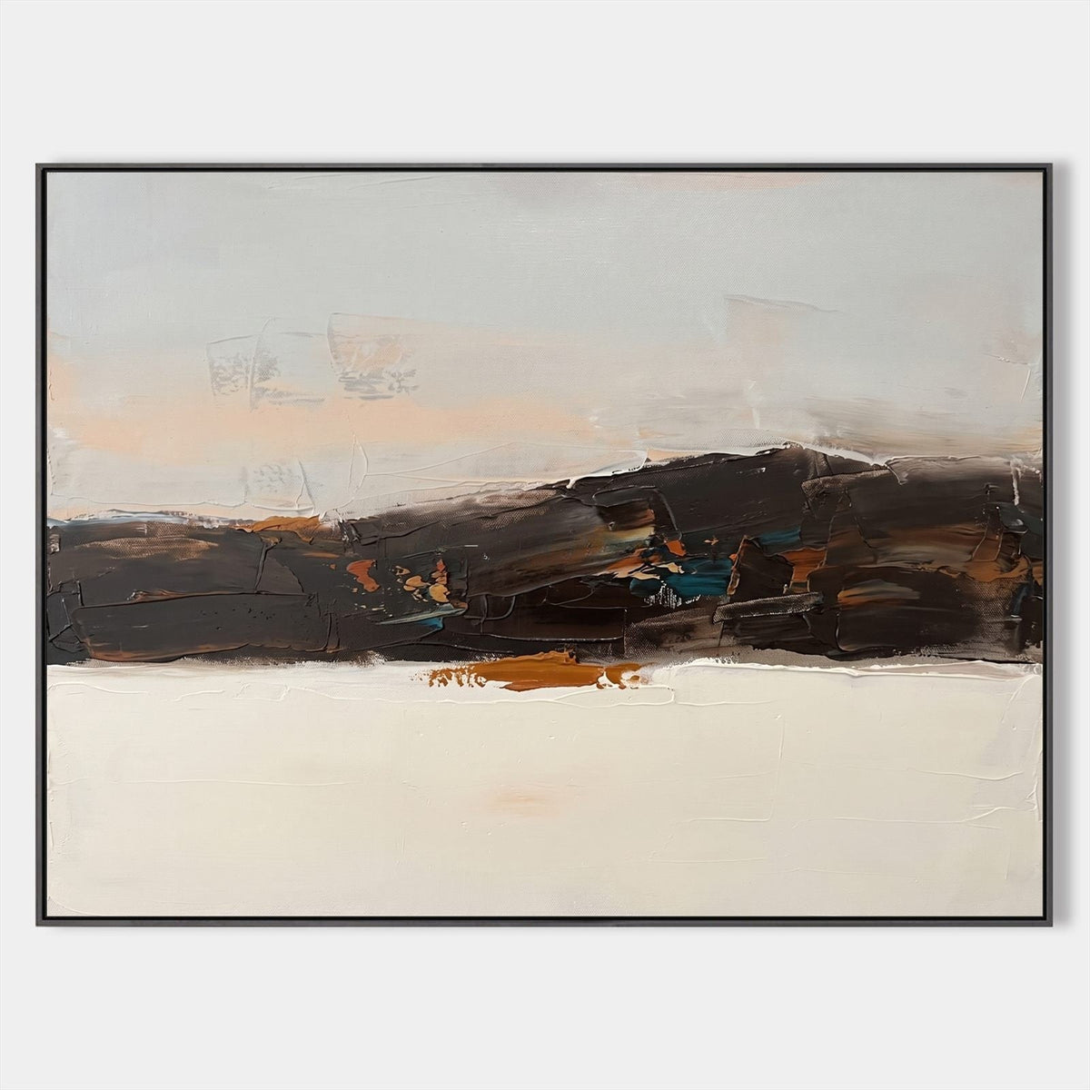 Dark Ridge Under a Pale Sky