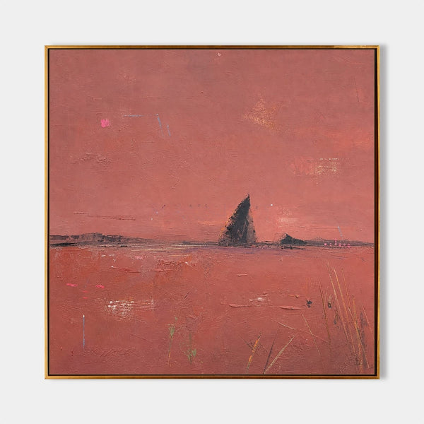 Dark Sail on a Crimson Horizon
