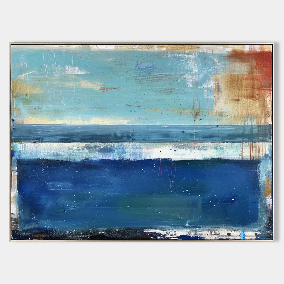 Deep Blue Horizon Color Field