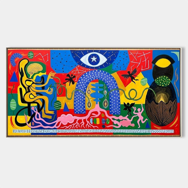 Dreaming Eye and Rooted Figures