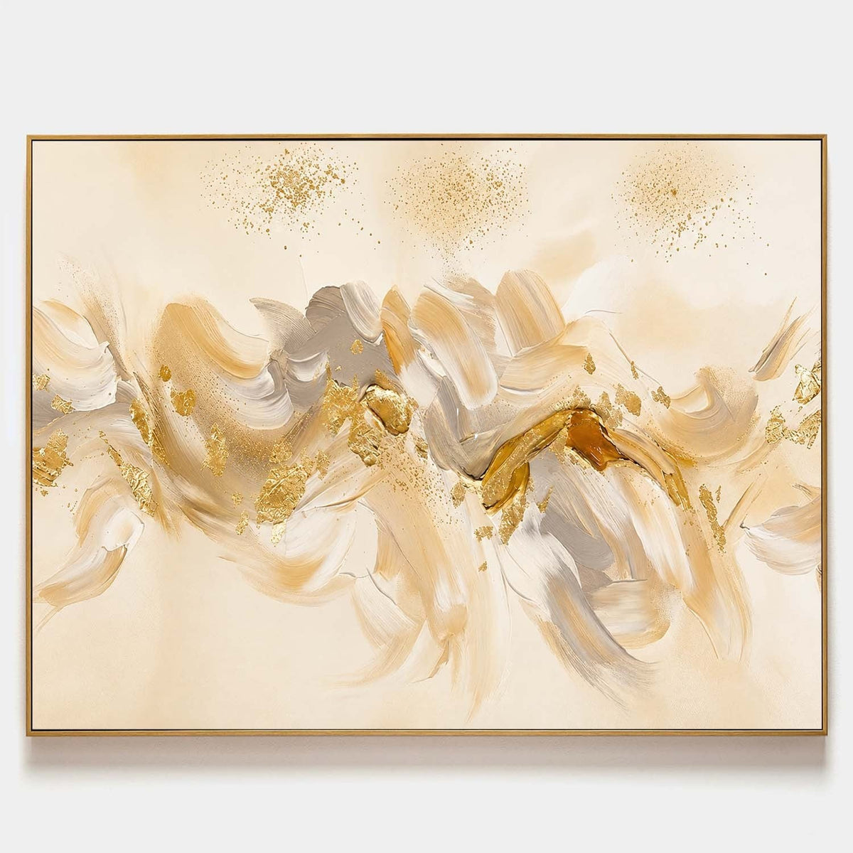 Drifting Gold Leaf Waves