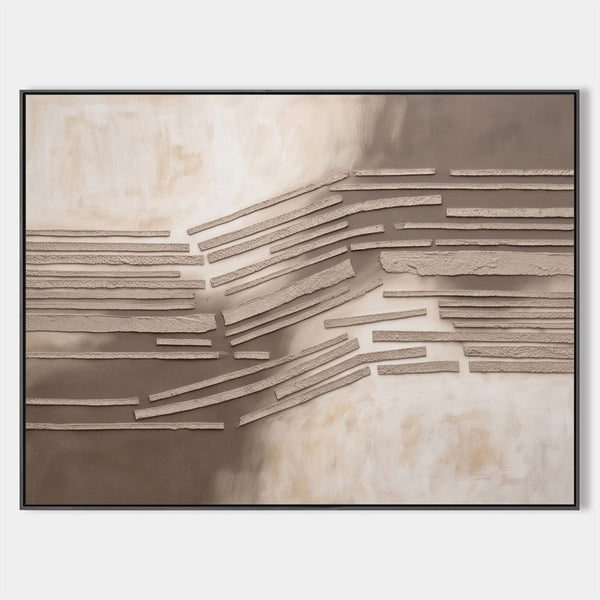 Drifting Strata in Warm Taupe