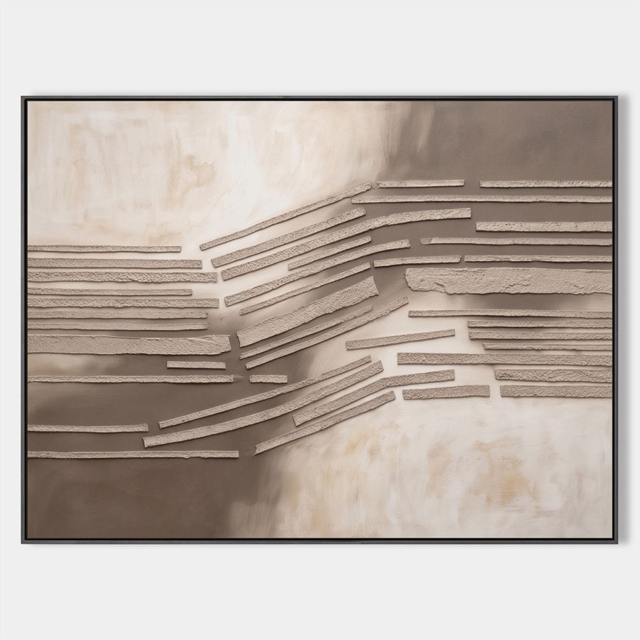 Drifting Strata in Warm Taupe