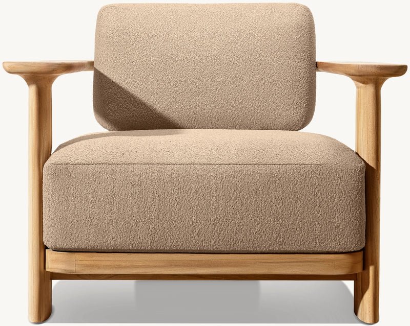 Duna Organic Teak Collection | Premium Outdoor Seating Set -  Lounge Chair, Sofa, Sectional Sofa, Coffee Table, Side Table