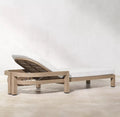 Modern Teak Sun Lounger - Detail View