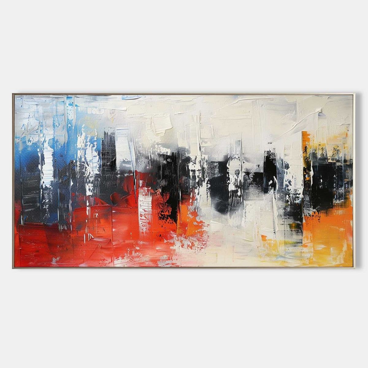 Ember and Ink City Abstract