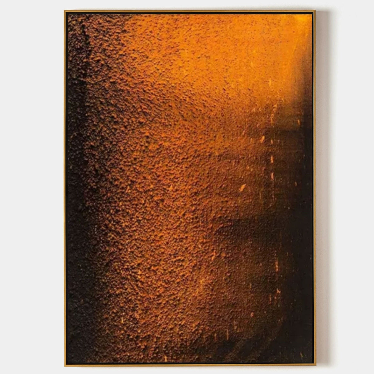 Ember Glow on Granular Umber