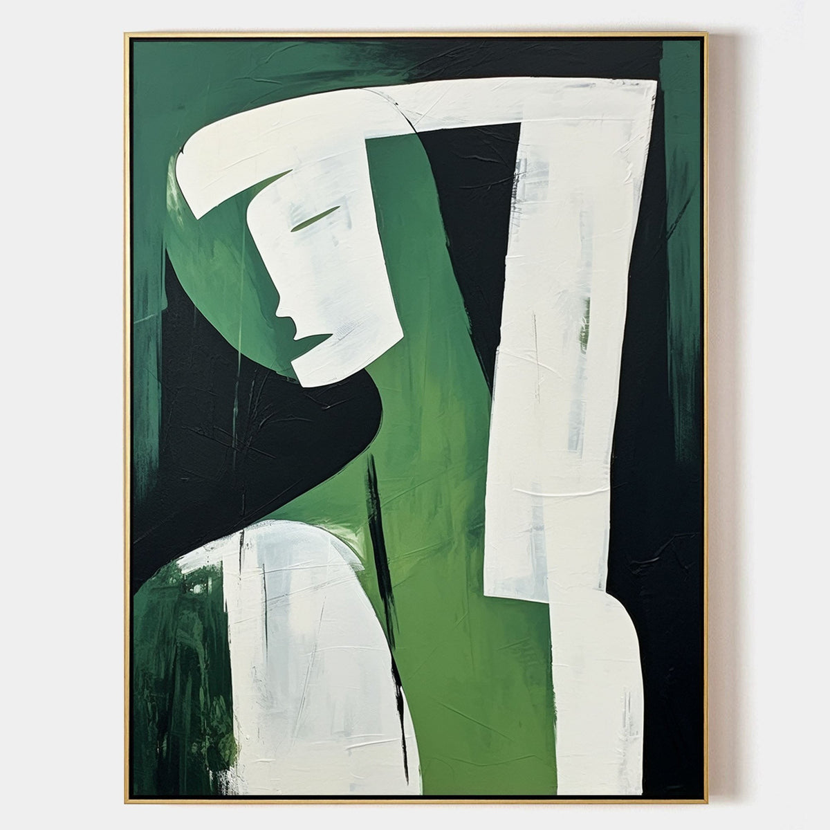 Emerald Figure in Quiet Repose