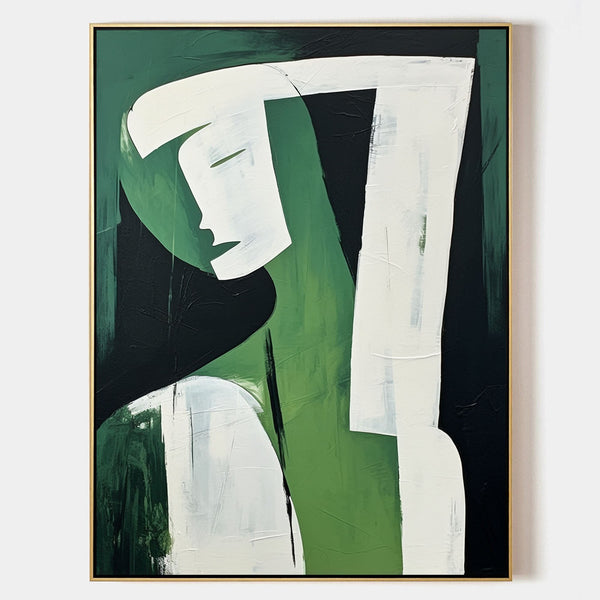 Emerald Figure in Quiet Repose