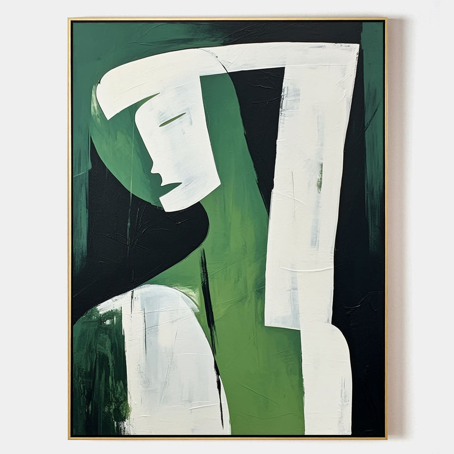Emerald Figure in Quiet Repose