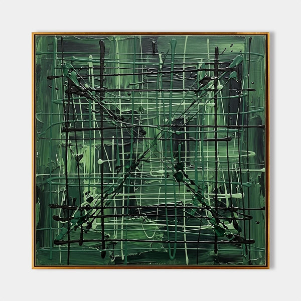 Emerald Lattice of Poured Lines