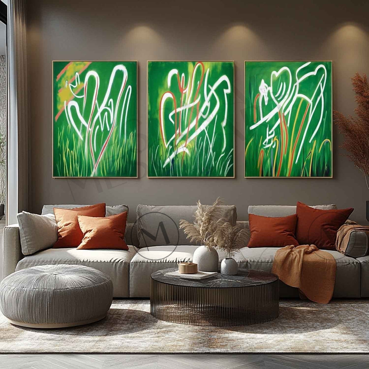 Emerald Meadow Line Dance Triptych