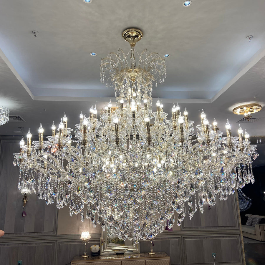 Empire Crystal Candle Branch Chandelier