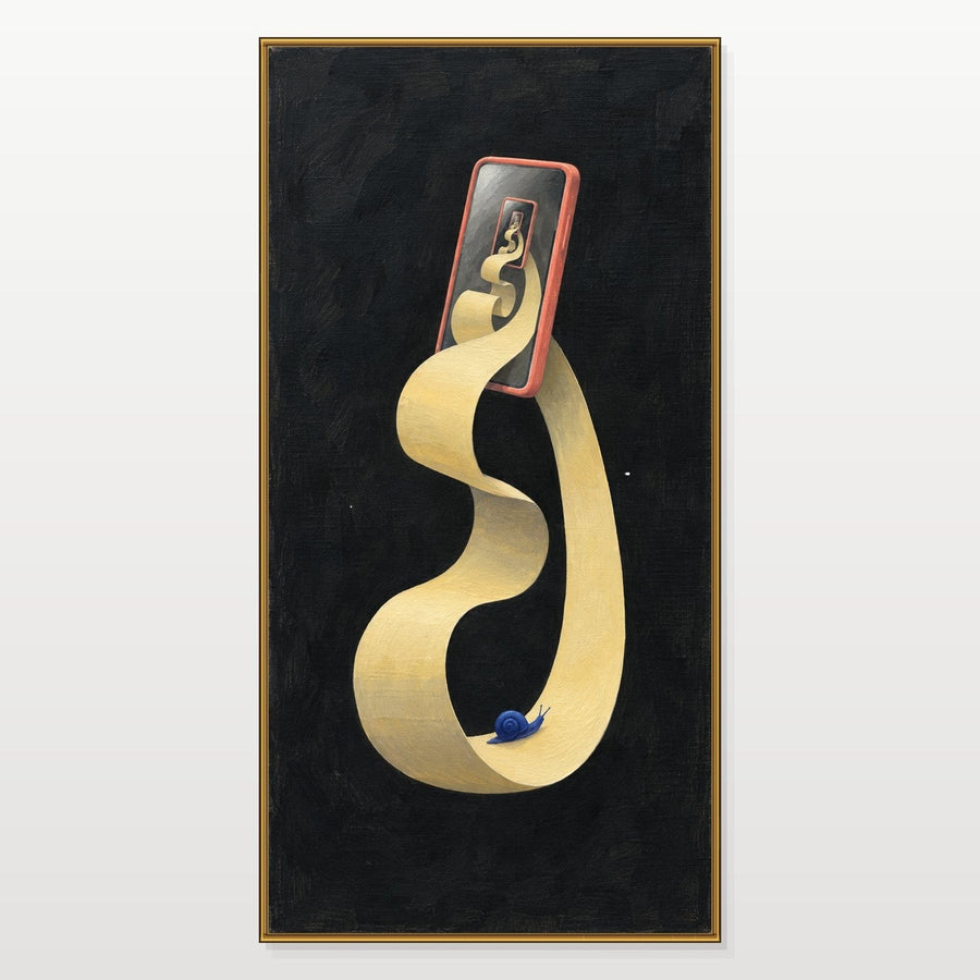 Endless Scroll with Blue Snail