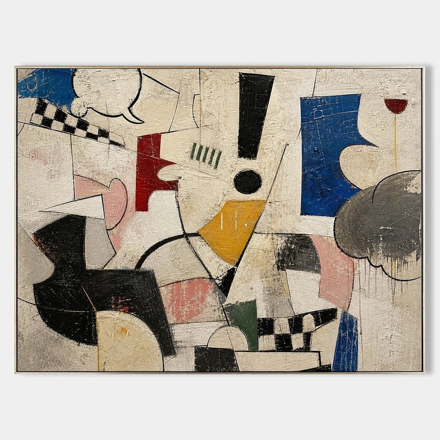 Exclamation Point Abstract Collage