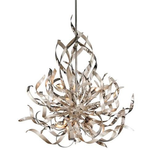 Faceted Acrylic Sphere Cluster Pendant with Silver Frame