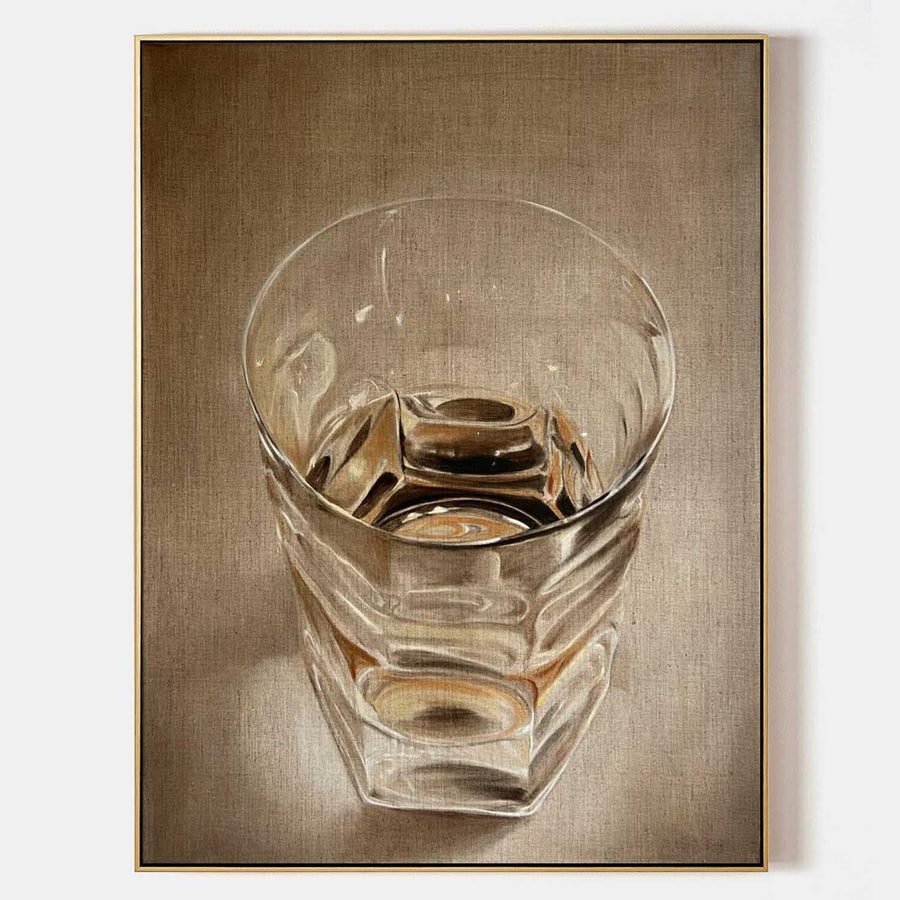 Faceted Glass on Warm Linen