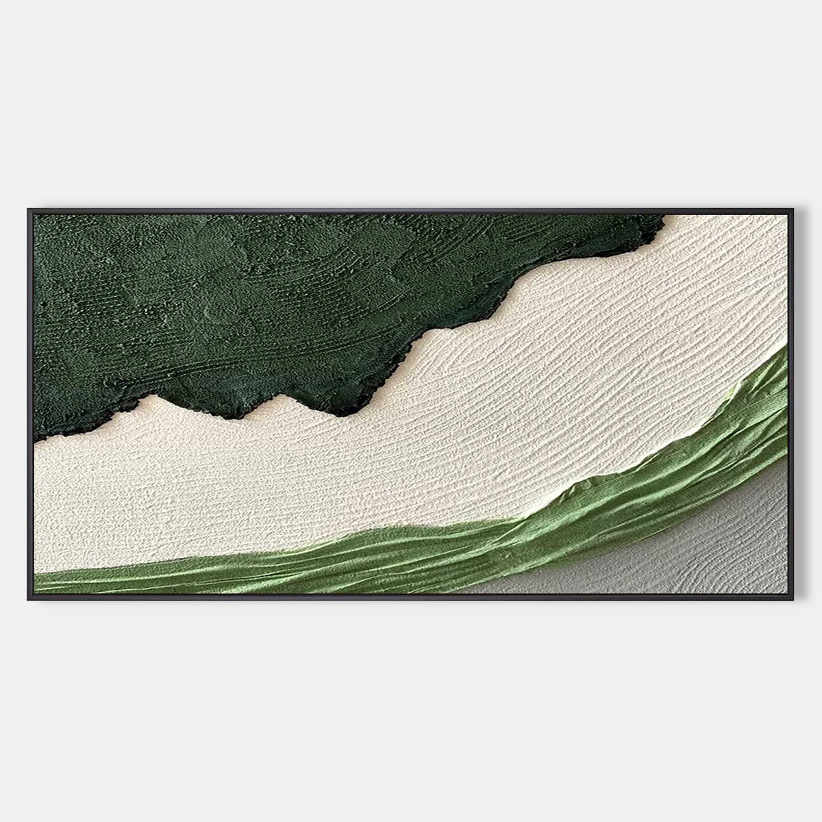 Forest Green Ridge and Cream Drift