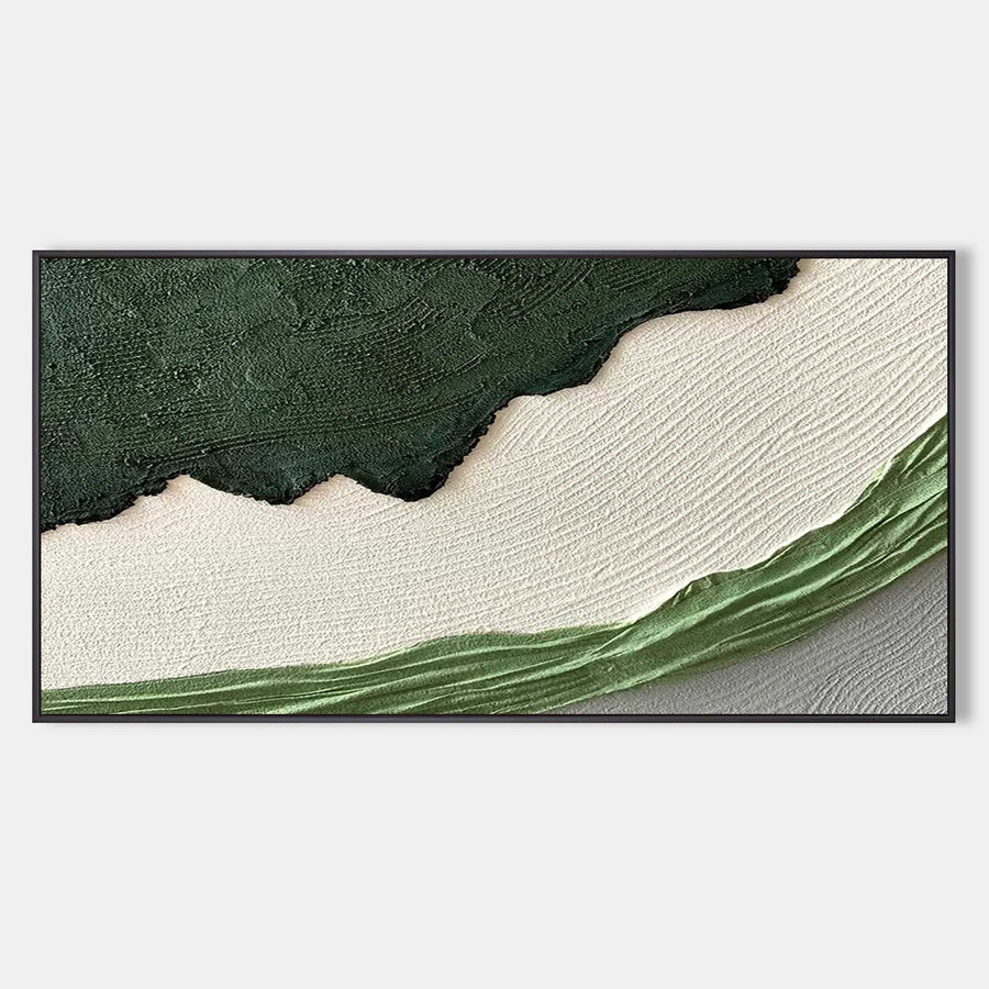 Forest Green Ridge and Cream Drift