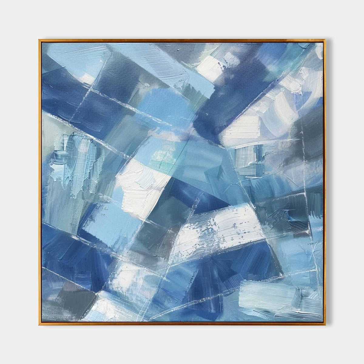 Fractured Blue Light Abstract