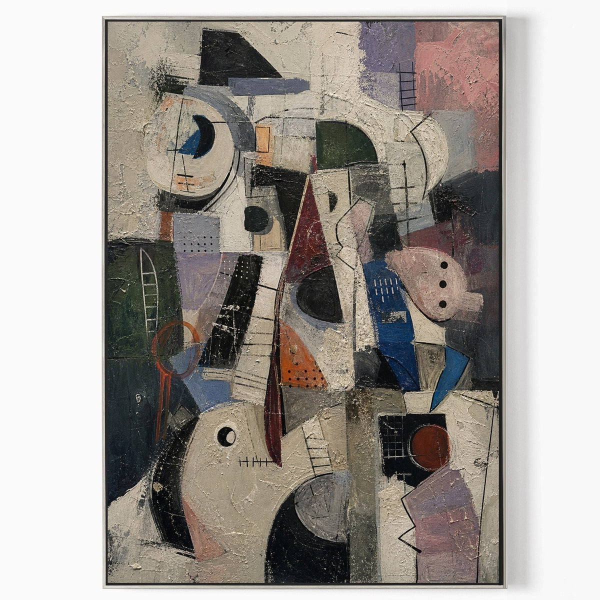 Fragmented Forms in Muted Plaster