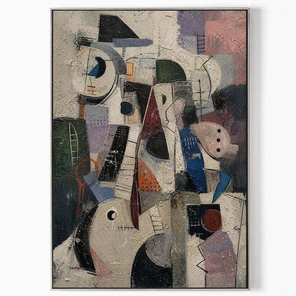 Fragmented Forms in Muted Plaster