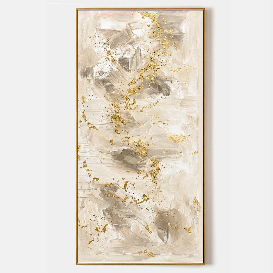 Gilded Drift in Cream and Smoke