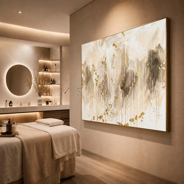 Gilded Drift in Taupe and Ivory