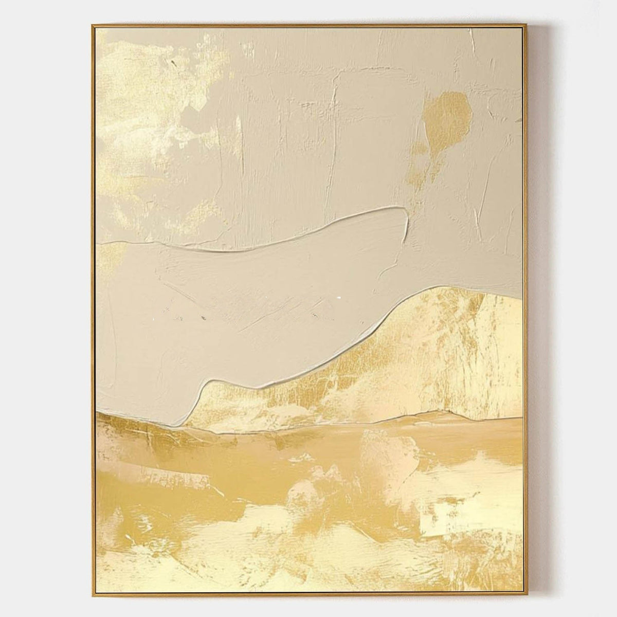 Gilded Dunes in Cream Relief