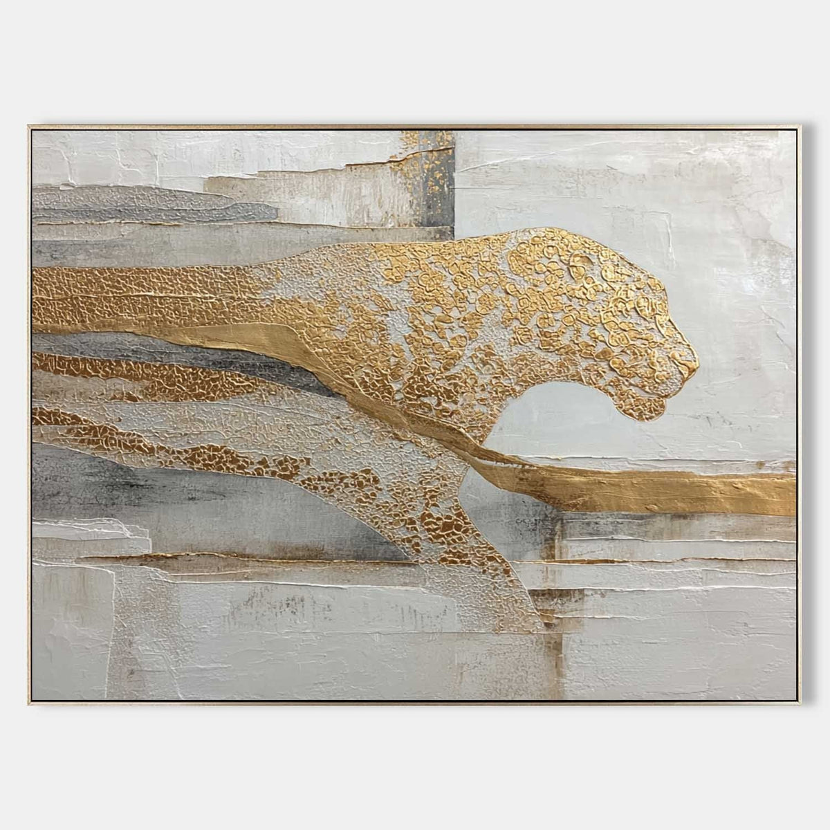 Gilded Leopard in Motion