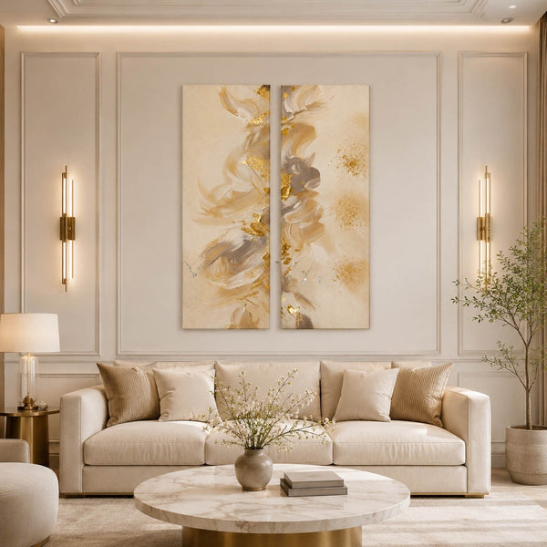 Gilded Petals in Soft Motion