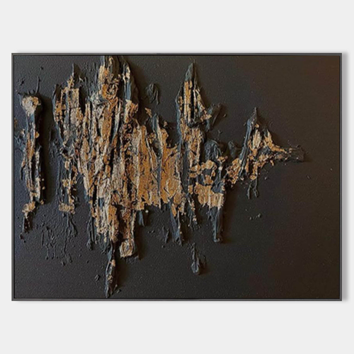 Gilded Relief on Charcoal Ground