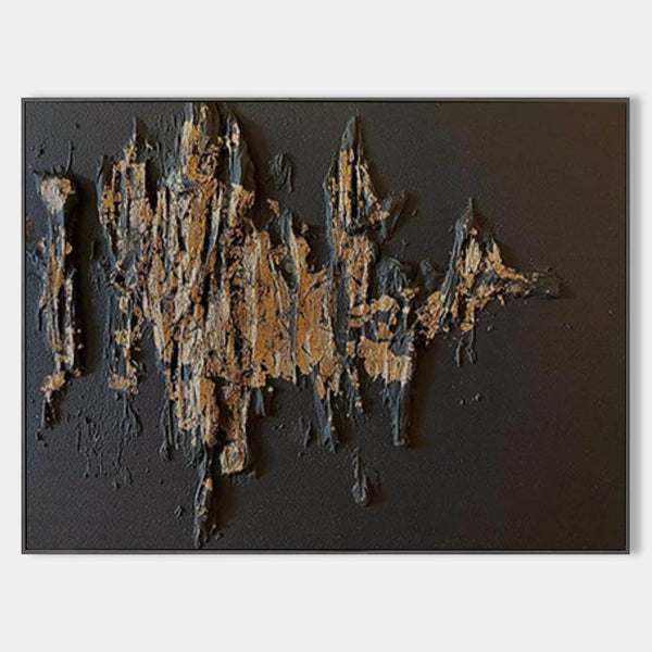 Gilded Relief on Charcoal Ground