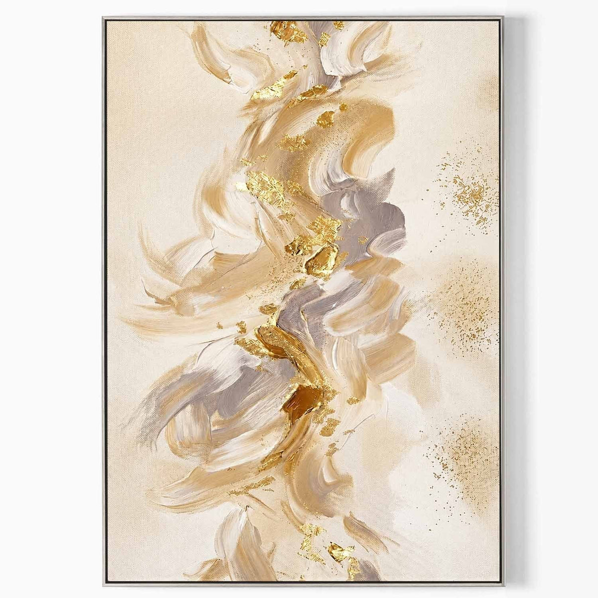 Gilded Ribbon of Cream and Taupe