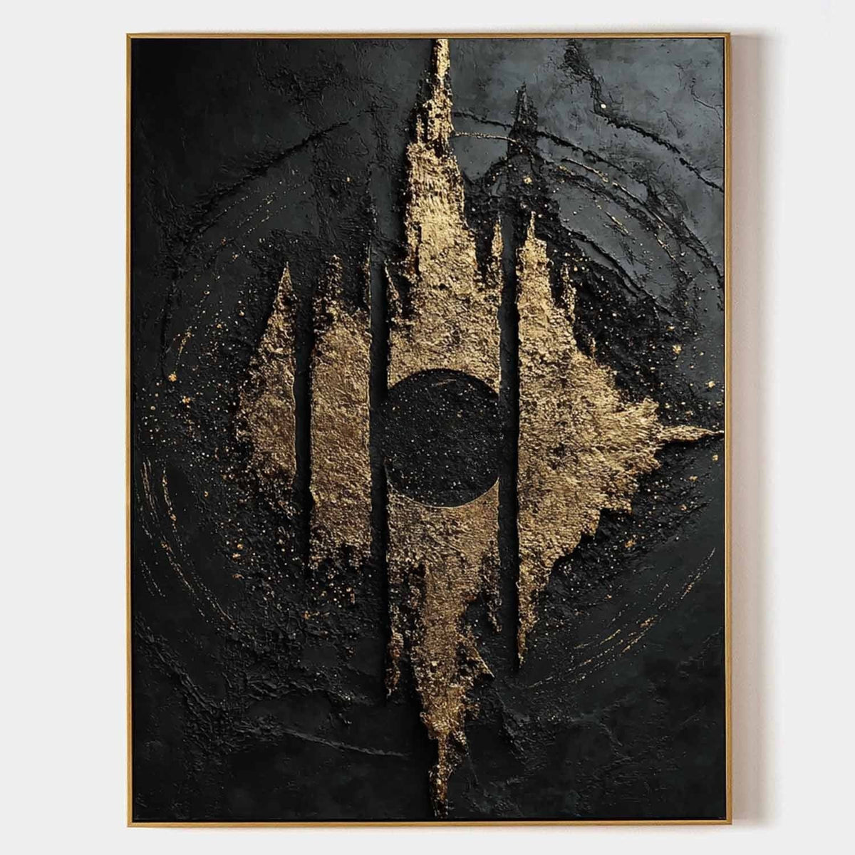 Gilded Spires Around a Dark Moon