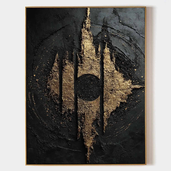 Gilded Spires Around a Dark Moon