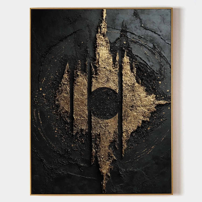 Gilded Spires Around a Dark Moon
